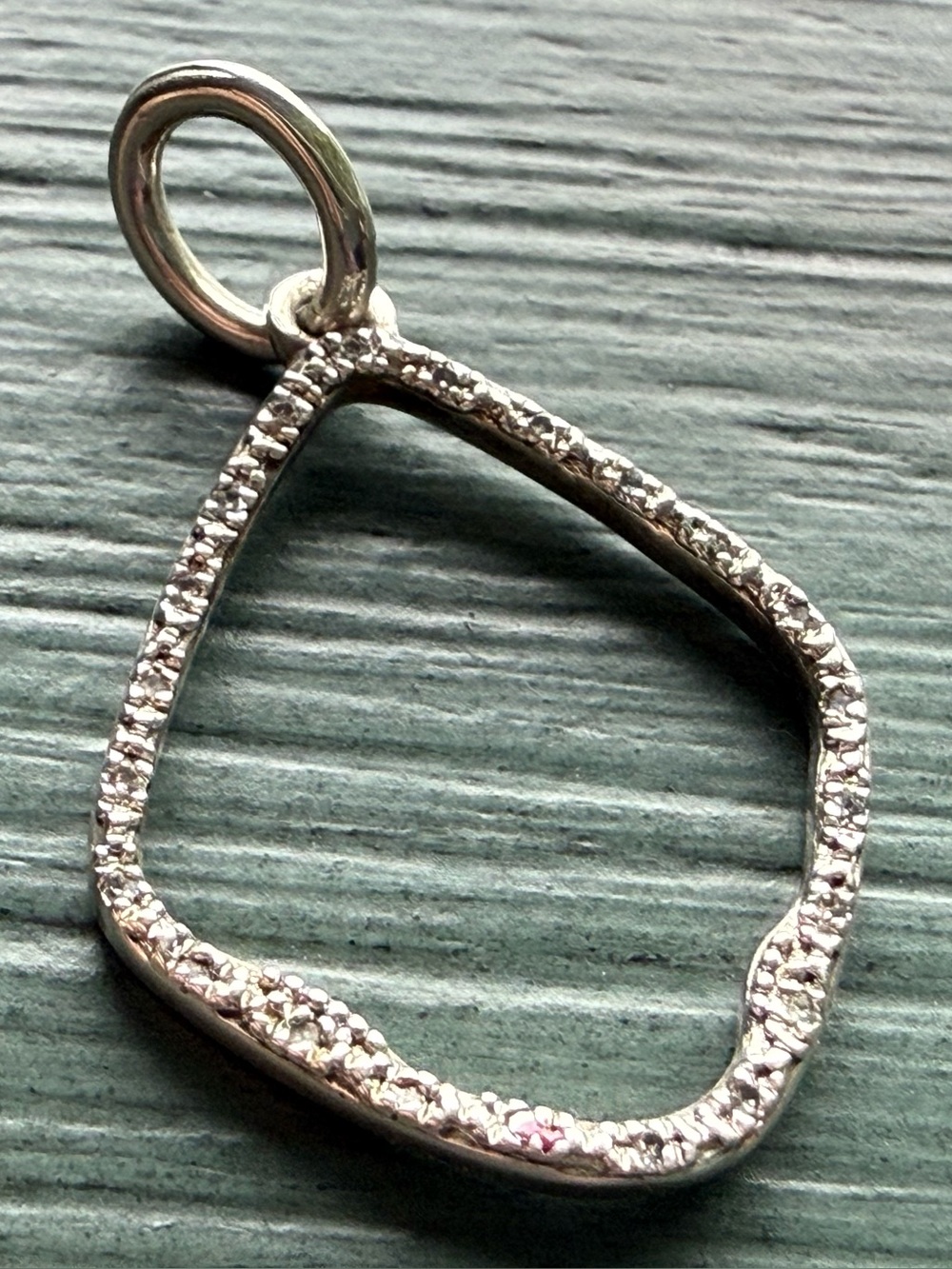 Monica Vinader Riva Kite Diamond Medium Pendant Sterling Silver - Picture 2 of 5